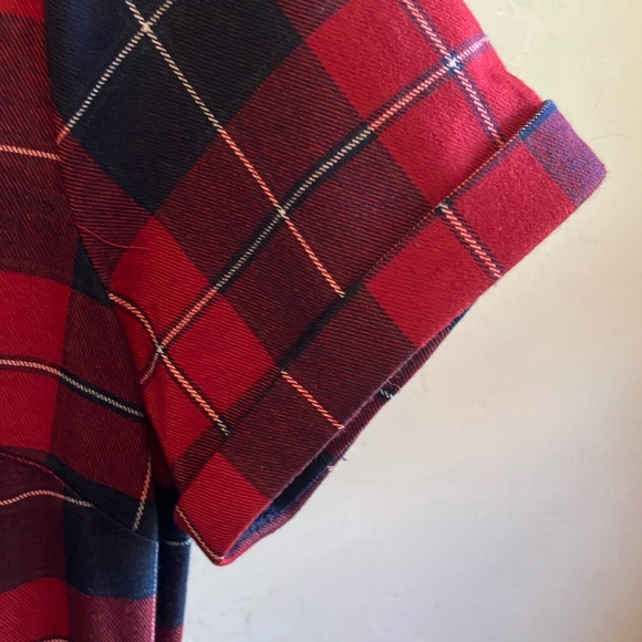 Collectif Red and Blue Plaid Caterina Swing Dress - Picture 7 of 10